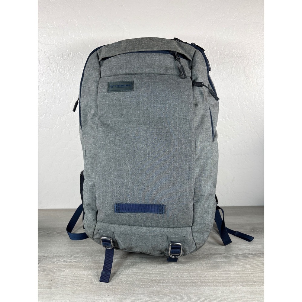 Timbuk2 Command Laptop Backpack Gray Navy Travel TSA Friendly Commuter Bag